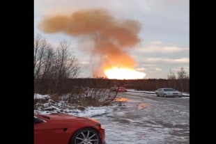 Registran explosión de gasoducto ruso cerca de San Petersburgo