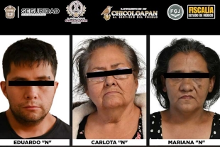 Carlota “N”, Mariana “N” y Eduardo “N”, fueron vinculados a proceso por el delito de homicidio calificado en agravio de dos personas a quienes mataron el 1 de abril 