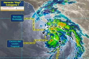 “Kay” se debilita a categoría 1; continuarán lluvias en Baja California Sur y Sonora