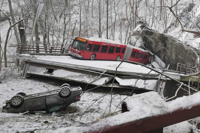 Puente colapsa en Pittsburgh