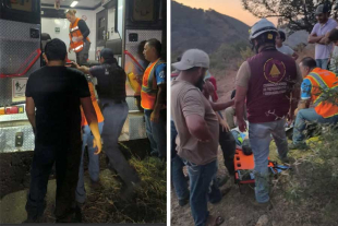 La mujer recibió atención prehospitalaria en el lugar y posteriormente fue rescatada y trasladada a un hospital de la zona