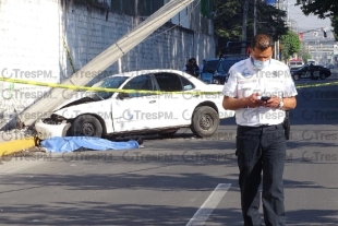 Un hombre pierde la vida en accidente automovilístico en Metepec