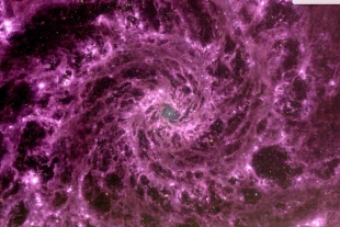 La galaxia espiral púrpura: la magnífica foto nunca vista del universo